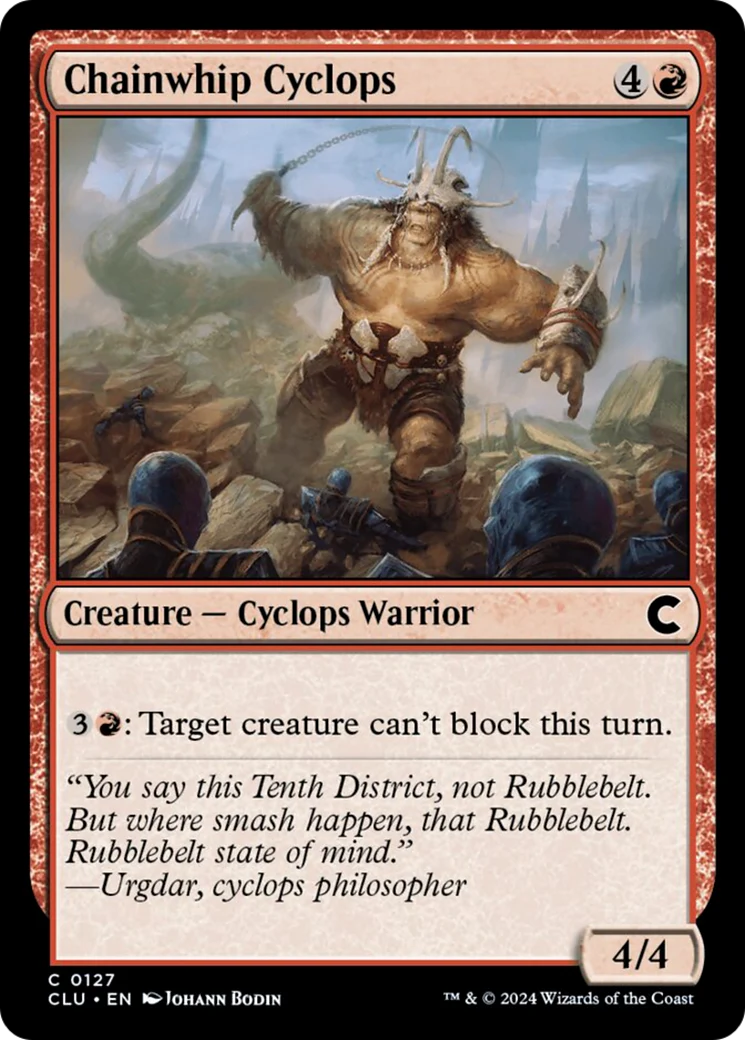 Chainwhip Cyclops (CLU-127) - Ravnica: Clue Edition [Common]