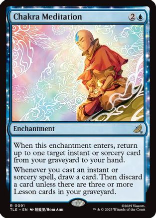 Chakra Meditation (TLE-091) - Avatar: The Last Airbender: Eternal-Legal Foil [Rare]