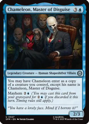 Chameleon, Master of Disguise (SPM-027) - Marvel's Spider-Man Foil [Uncommon]