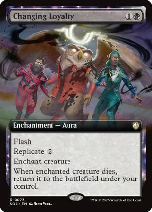Changing Loyalty (Extended Art) (SOC-073) - Commander: Secrets of Strixhaven [Rare]
