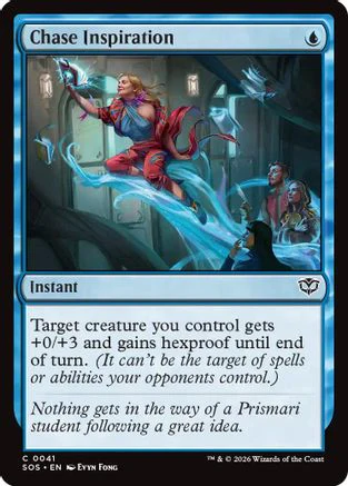 Chase Inspiration (SOS-041) - Secrets of Strixhaven Foil [Common]