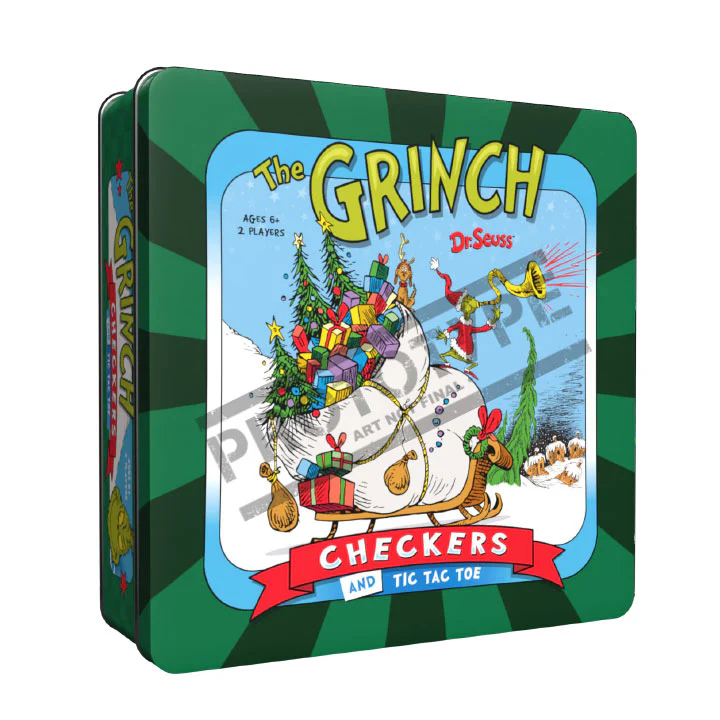 Checkers & Tic Tac Toe - The Grinch *PRE-ORDER*