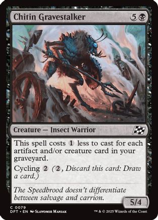 Chitin Gravestalker (DFT-079) - Aetherdrift Foil [Common]