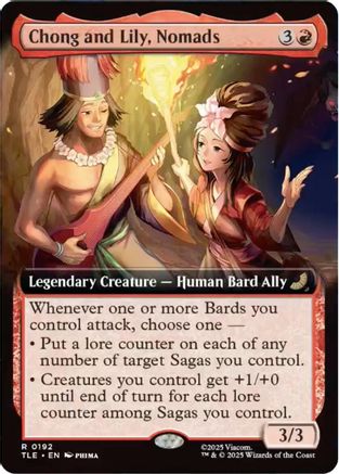 Chong and Lily, Nomads (Extended Art) (TLE-192) - Avatar: The Last Airbender: Eternal-Legal [Rare]