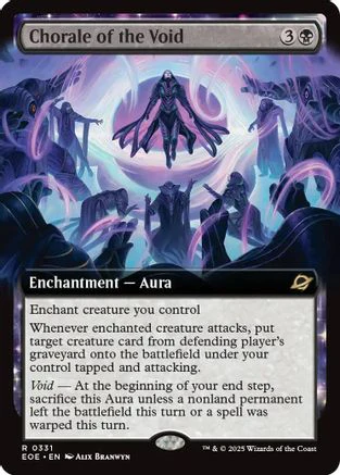 Chorale of the Void (Extended Art) (EOE-331) - Edge of Eternities Foil [Rare]