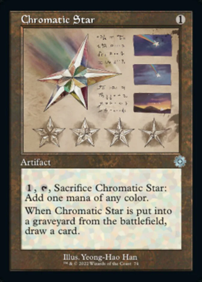 Chromatic Star (BRR-074) - The Brothers' War Retro Artifacts [Uncommon] Retro Frame Schematic