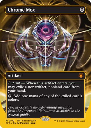 Chrome Mox (Borderless) (First-Place Foil) (DFT-102) - Aetherdrift [Mythic]
