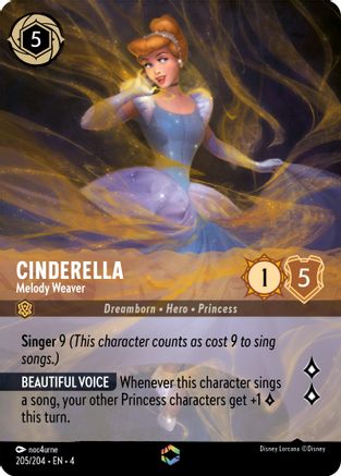 Cinderella - Melody Weaver (Enchanted) (205/204) - Ursulas Return  [Enchanted]
