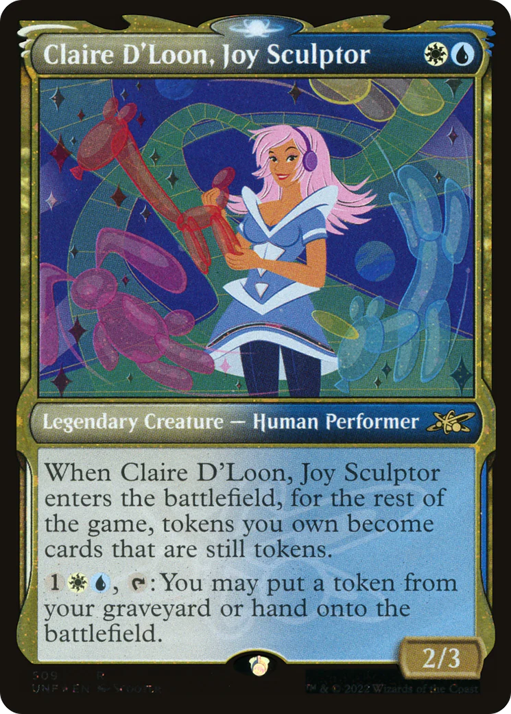 Claire D'Loon, Joy Sculptor (UNF-509) - Unfinity: (Showcase) Galaxy Foil [Rare]