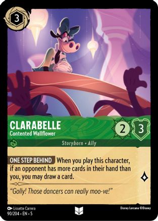 Clarabelle - Contented Wallflower (90/204) - Shimmering Skies Cold Foil [Uncommon]
