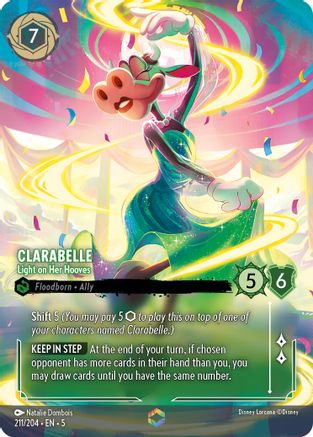 Clarabelle - Light on Her Hooves (Enchanted) (211/204) - Shimmering Skies Holofoil [Enchanted]