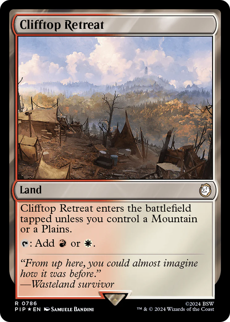 Clifftop Retreat (Surge Foil) (PIP-786) - Fallout Surge Foil [Rare]