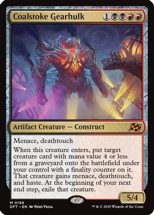Coalstoke Gearhulk (DFT-198) - Aetherdrift Foil [Mythic]