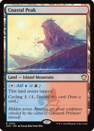 Coastal Peak (SOC-052) - Commander: Secrets of Strixhaven [Rare]