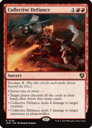 Collective Defiance (INR-149) - Innistrad Remastered Foil [Rare]