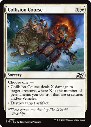 Collision Course (DFT-010) - Aetherdrift Foil [Common]