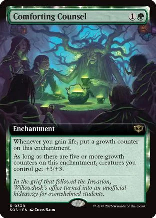 Comforting Counsel (Extended Art) (SOS-338) - Secrets of Strixhaven [Rare]