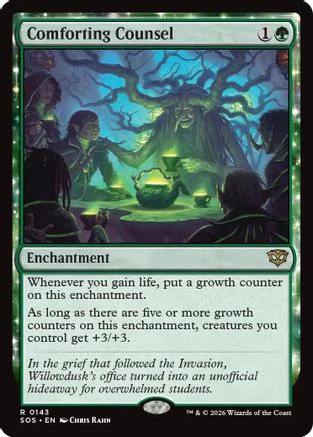 Comforting Counsel (SOS-143) - Secrets of Strixhaven Foil [Rare]
