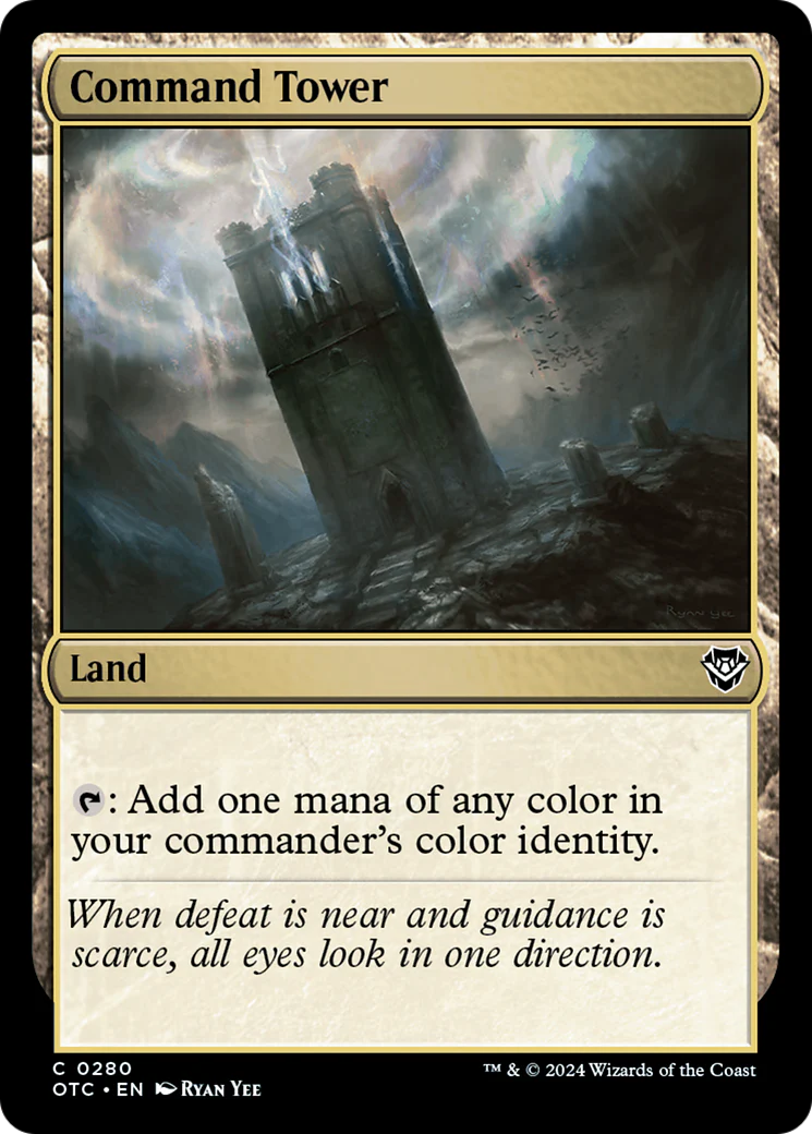 Command Tower (OTC-280) - Outlaws of Thunder Junction Commander [Common]