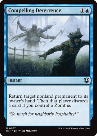 Compelling Deterrence (INR-057) - Innistrad Remastered Foil [Uncommon]