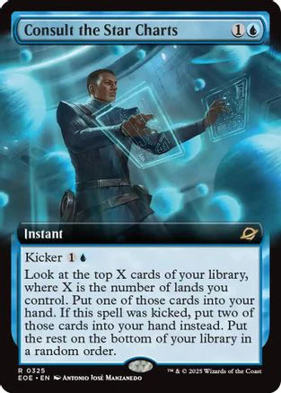 Consult the Star Charts (Extended Art) (EOE-325) - Edge of Eternities Foil [Rare]