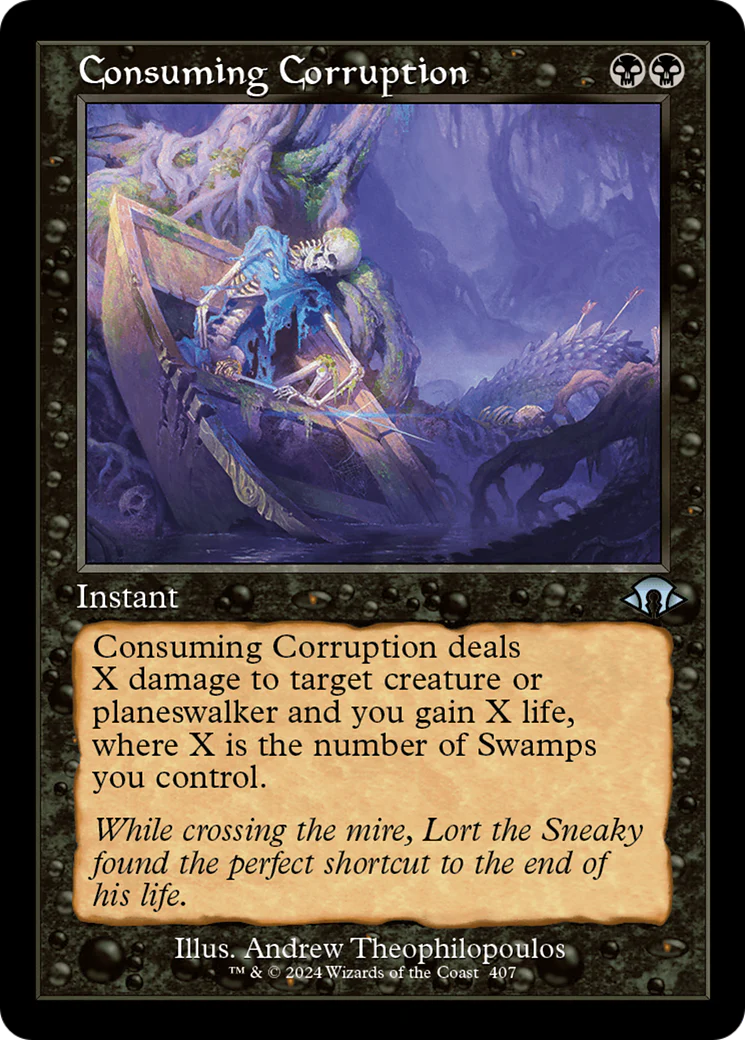 Consuming Corruption (MH3-407) - Modern Horizons 3 Foil [Uncommon] Retro Frame