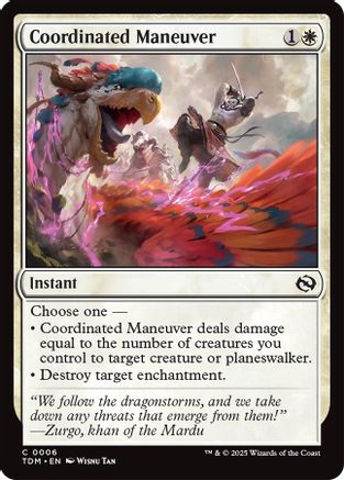 Coordinated Maneuver (TDM-006) - Tarkir: Dragonstorm [Common]