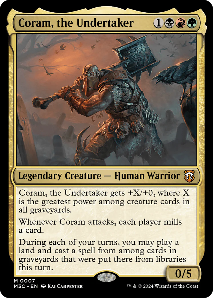 Coram, the Undertaker (M3C-007) - Modern Horizons 3 Commander [Mythic]