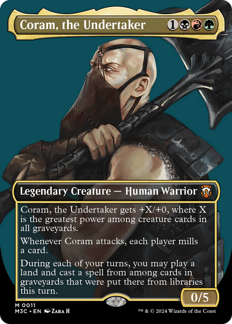 Coram, the Undertaker (M3C-011) - Modern Horizons 3 Commander (Borderless) [Mythic]