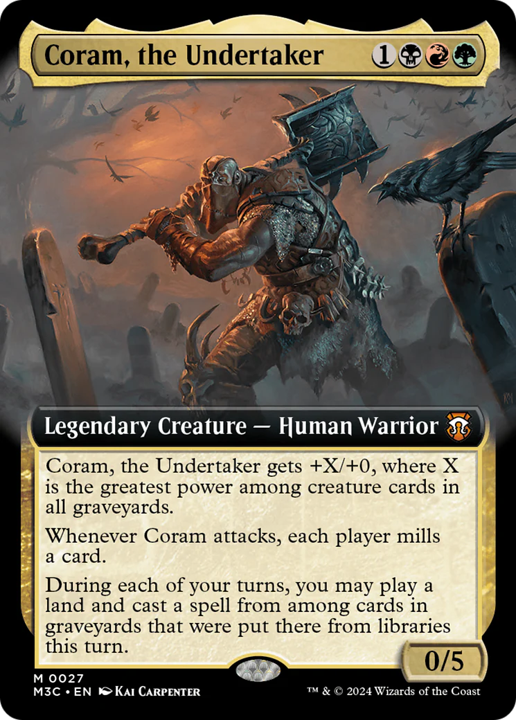 Coram, the Undertaker (M3C-027) - Modern Horizons 3 Commander: (Extended Art) Foil [Mythic]