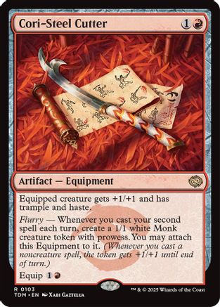 Cori-Steel Cutter (TDM-103) - Tarkir: Dragonstorm Foil [Rare]
