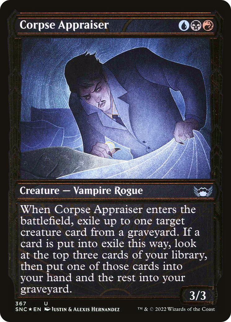 Corpse Appraiser (SNC-367) - Streets of New Capenna: (Showcase) Foil [Uncommon]
