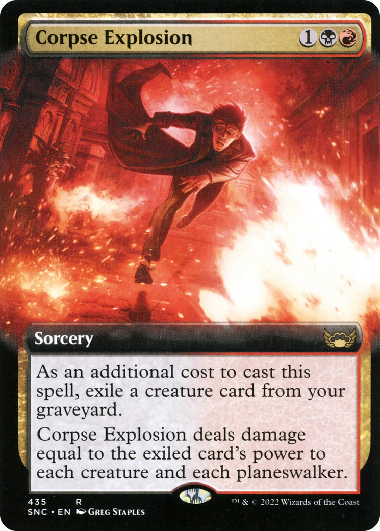 Corpse Explosion (SNC-435) - Streets of New Capenna: (Extended Art) Foil [Rare]
