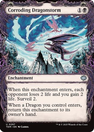 Corroding Dragonstorm (Showcase) (TDM-297) - Tarkir: Dragonstorm [Uncommon]