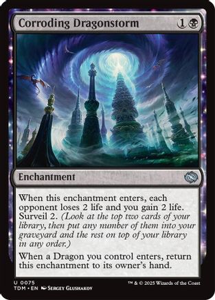 Corroding Dragonstorm (TDM-075) - Tarkir: Dragonstorm [Uncommon]