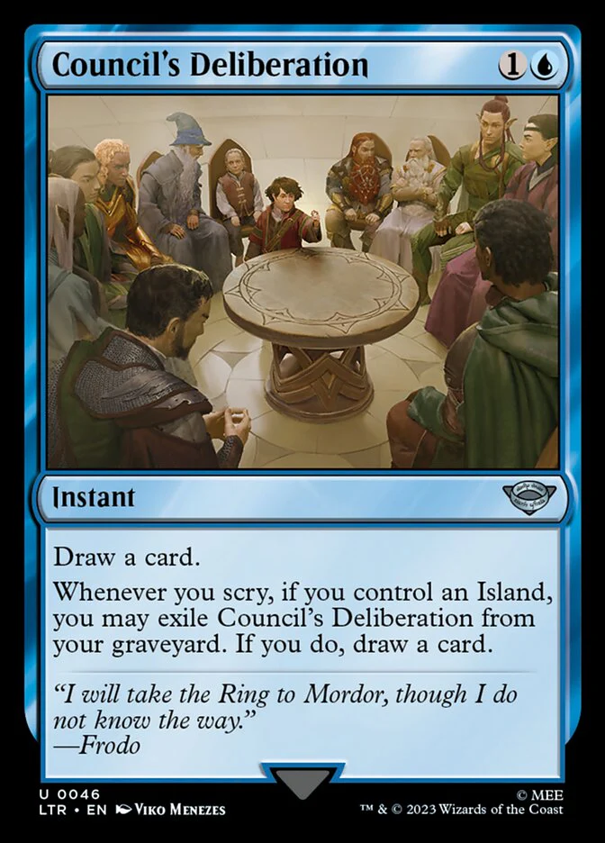 Council's Deliberation (LTR-046) - The Lord of the Rings: Tales of Middle-earth [Uncommon]