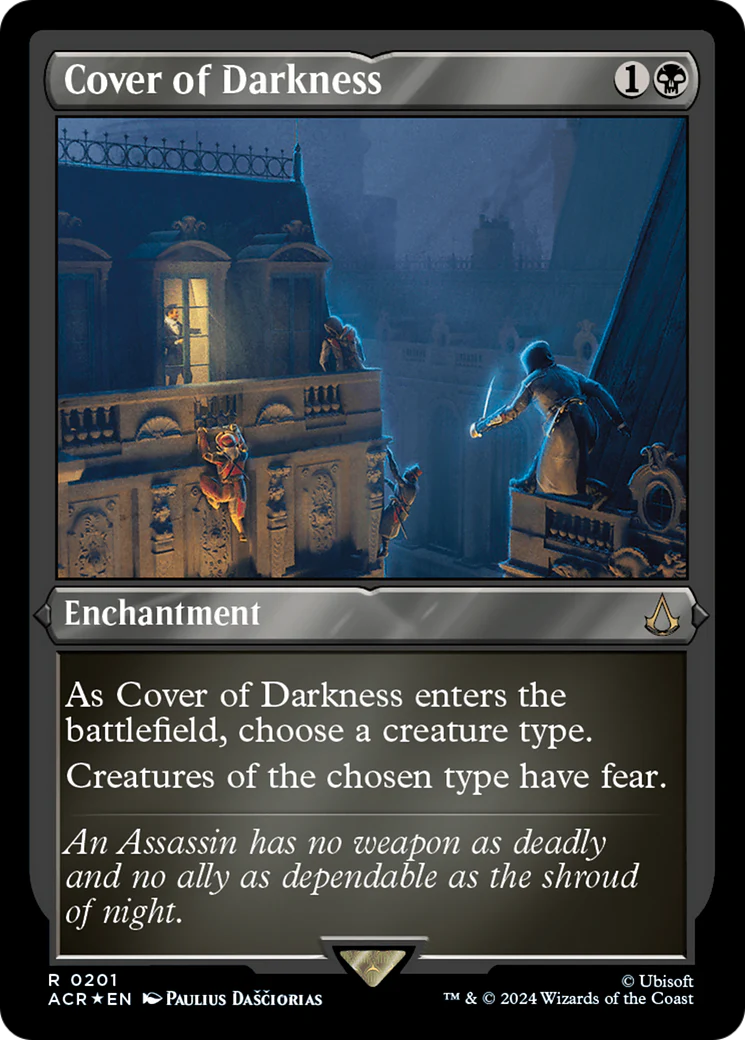 Cover of Darkness (ACR-201) - Assassin's Creed Etched Foil [Rare]