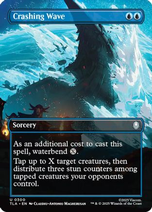 Crashing Wave (Borderless) (TLA-300) - Avatar: The Last Airbender Foil [Uncommon]