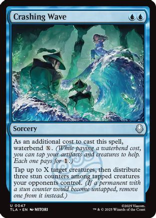 Crashing Wave (TLA-047) - Avatar: The Last Airbender Foil [Uncommon]