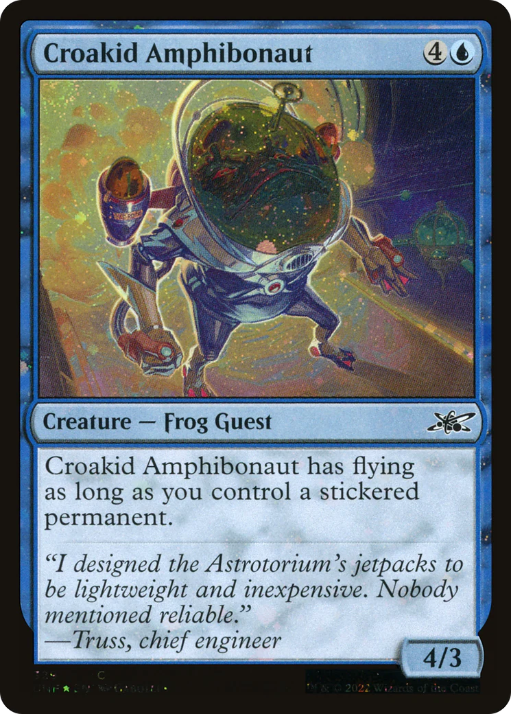 Croakid Amphibonaut (UNF-329) - Unfinity Galaxy Foil [Common]