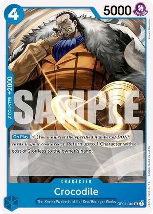 Crocodile (OP07-040) - 500 Years in the Future  [Uncommon]