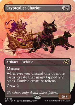 Cryptcaller Chariot (Borderless) (DFT-306) - Aetherdrift [Rare]