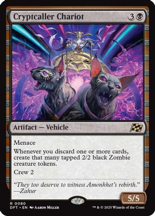 Cryptcaller Chariot (DFT-080) - Aetherdrift Foil [Rare]