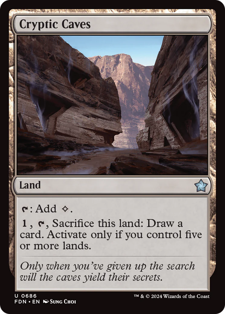 Cryptic Caves (FDN-686) - Foundations [Uncommon]