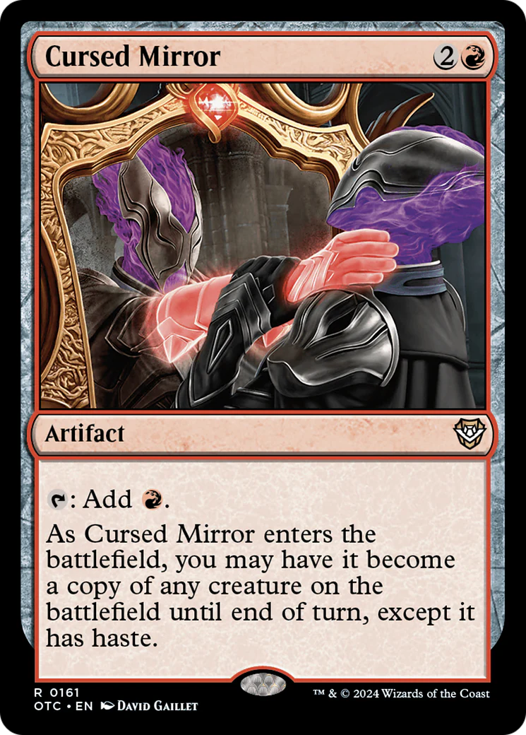 Cursed Mirror (OTC-161) - Outlaws of Thunder Junction Commander [Rare]