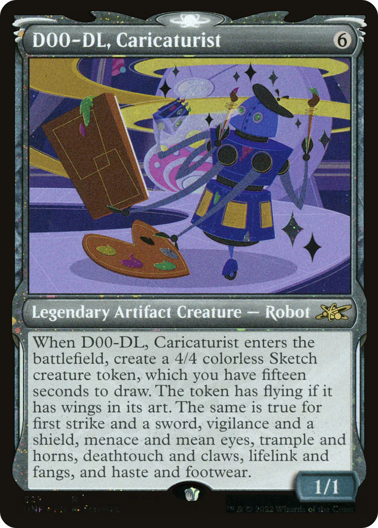 D00-DL, Caricaturist (UNF-525) - Unfinity: (Showcase) Galaxy Foil [Rare]