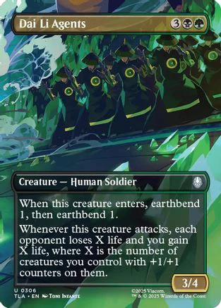 Dai Li Agents (Borderless) (TLA-306) - Avatar: The Last Airbender [Uncommon]