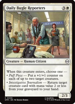 Daily Bugle Reporters (SPM-006) - Marvel's Spider-Man Foil [Common]