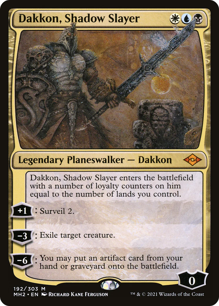 Dakkon, Shadow Slayer (MH2-192) - Modern Horizons 2 Foil [Mythic]