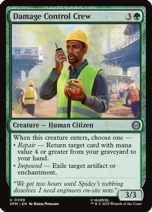Damage Control Crew (SPM-099) - Marvel's Spider-Man Foil [Uncommon]